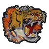Custom Jeans Applique patch Machine Cut Tiger Embroidery Patch Wholesaler