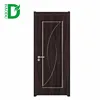 wood color paint pvc door interior wood door with glass