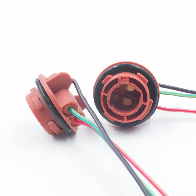
car BAY15D 1157 LED brake light P21/5W bulb socket harness plug connector 1157 Wiring Socket for LED Signal Light lamp holder 