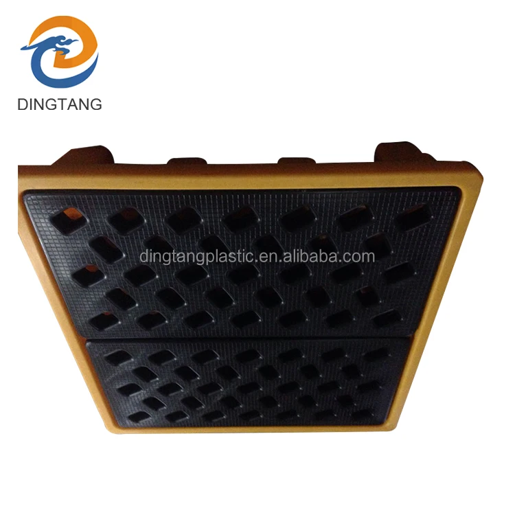 
Low Profile Polyethylene 1300*1300*300mm 4 drum spill control pallets China 