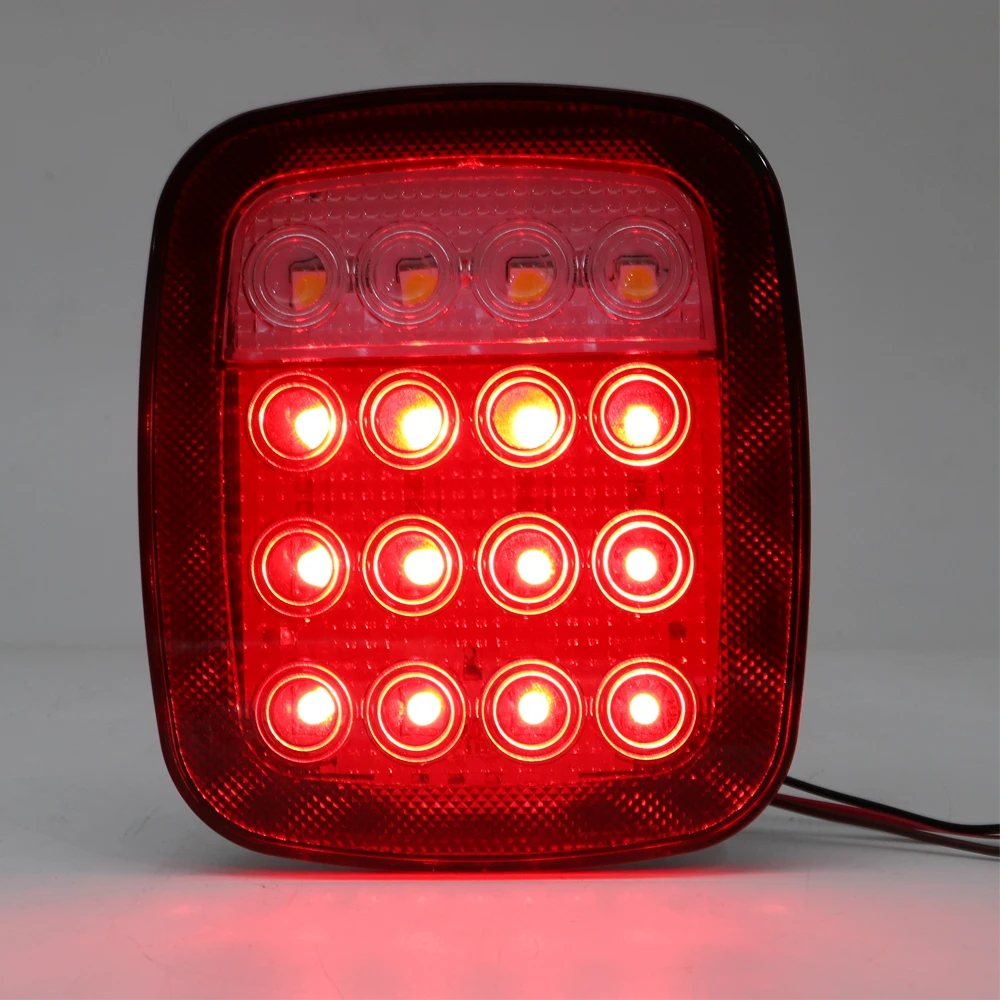 

LED Tail Light Assembly Right & Left Auto Led Lights for 76-06 Jeep CJ/Wrangler YJ/TJ Rear Lamp 12V Led Tail Lamp with Running