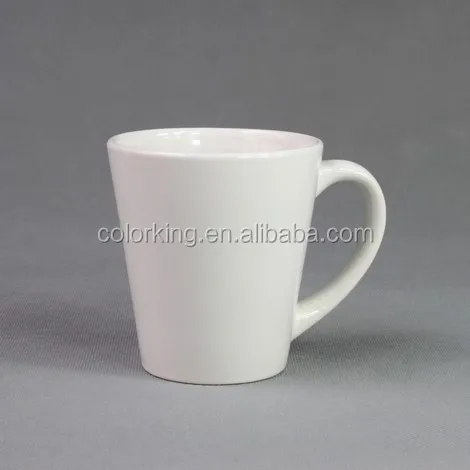 

12oz cone mug 6.2 x 10 cm Sublimation ceramic coffee mugs promotion magic mug cup for sublimation wholesale prices