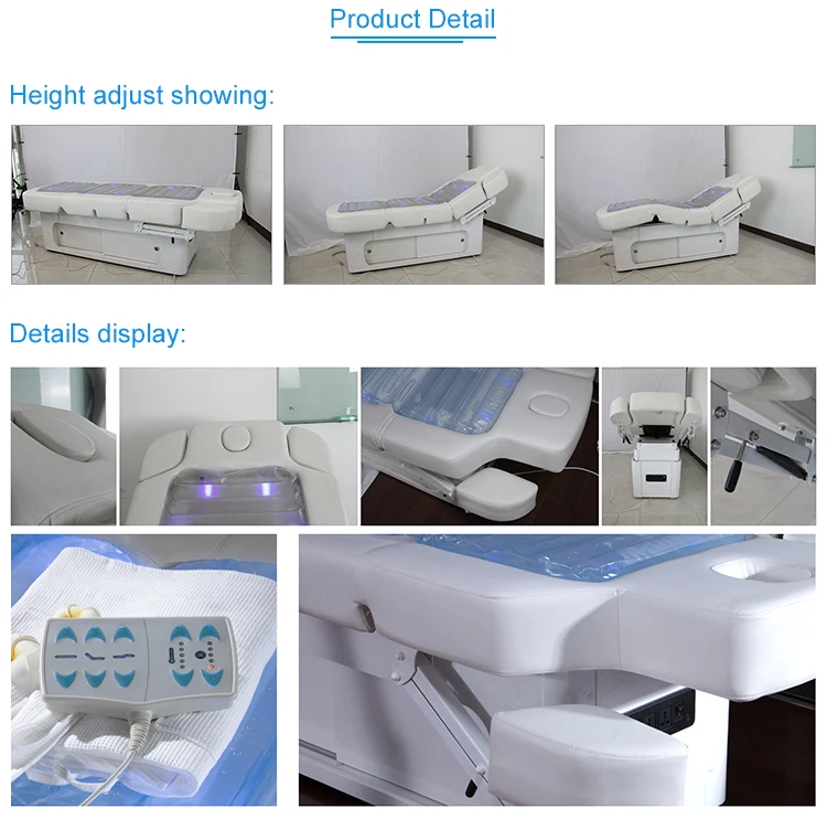 best quality electric heated water Spa massage table with LED light.jpg
