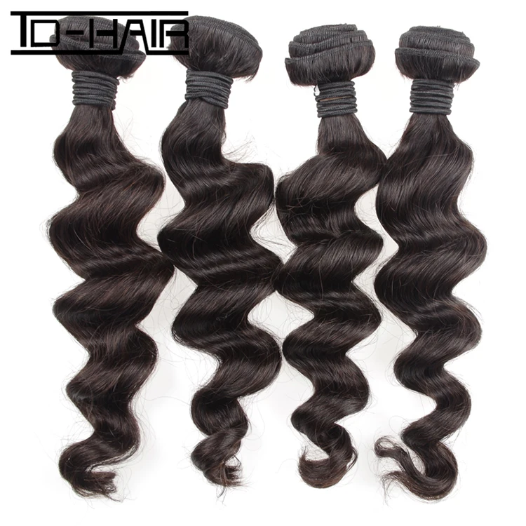 

Unprocessed hair bundles raw virgin cuticle aligned human hair extensions loose wave brazilian hair weaving, N/a