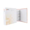 Factory price a4 office presentation 4c printing cardboard 3 inch 4 d metal ring binder protect paper file folder with logo