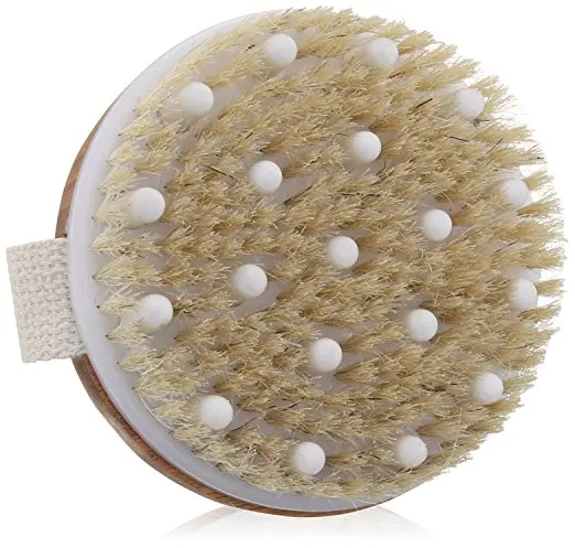 

Body Brush for Wet or Dry Brushing Get Rid of Your Cellulite and Dry Skin, Improve Your Circulation - Gentle Massage Nodes