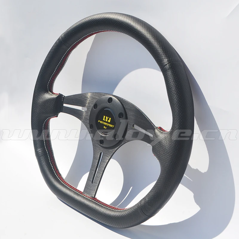 70mm Pcd 14inch D Style Modified Play Car Steering Wheel With Pinhole
