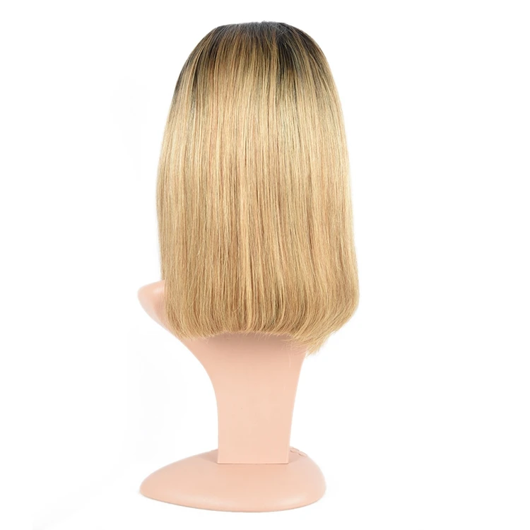 

New Arrival Large Stocks 1b/27 Straight Virgin Hair Bob Lace Front Wig