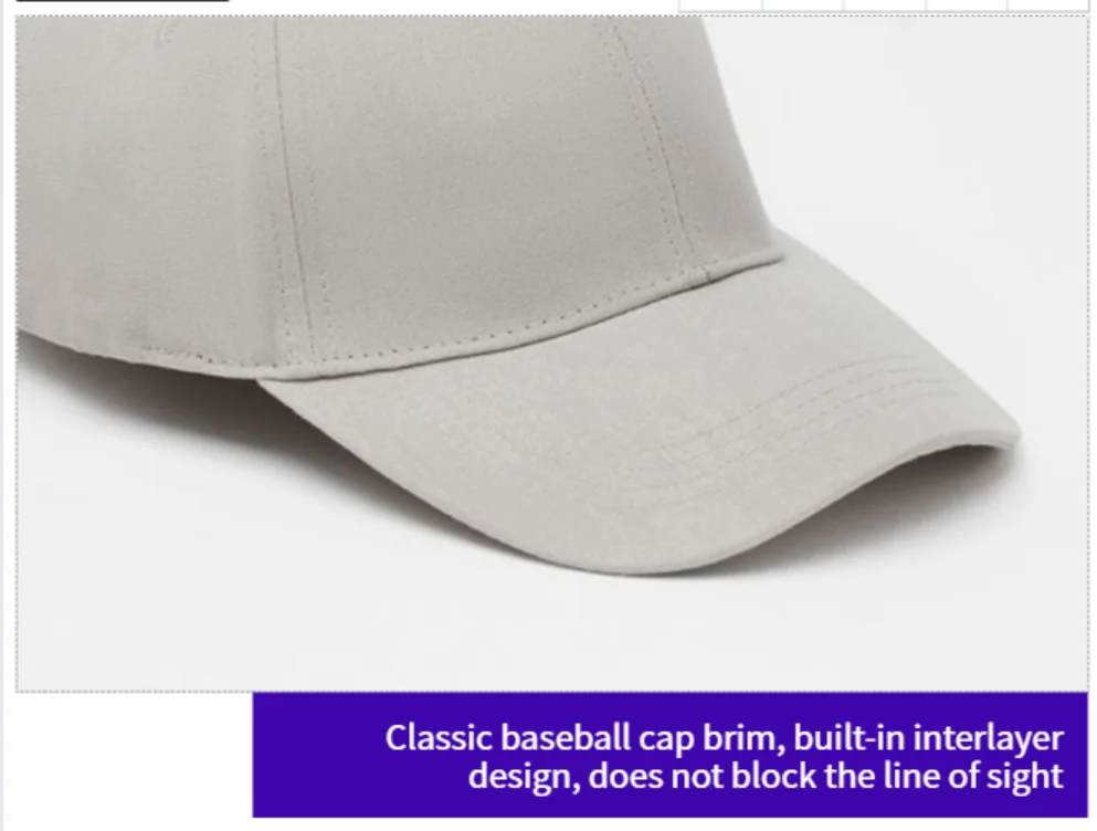 Taille personnalisée anti-rayonnement casquette de baseball