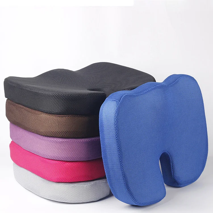 
Office chair colorful back cushion memory foam u shape coccyx orthopedic seat cushion 