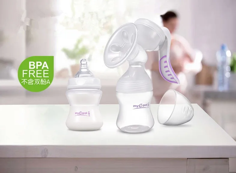 
MyCarol High Quality Baby Milk Silicone Manual Breast Pump Comfort Single Manual breast pump 