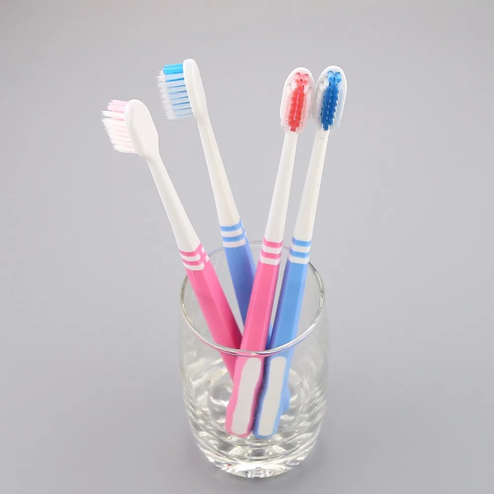 
Good Designed Orthodontic Toothbrush with Nylon medium and soft filaments 