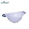 Customized Plastic Small Bowl Rice Colander With Hand