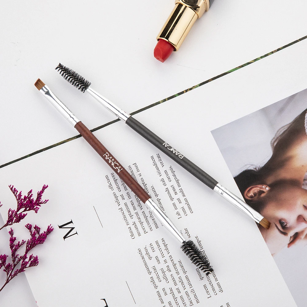 
Double-end Eyebrow Brush Angled Duo Eyebrow Comb Professional Beauty Makeup Brushes for Lash Eye Brow Brush 