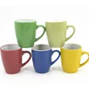 discount sale double color glazed 11oz stoneware mug