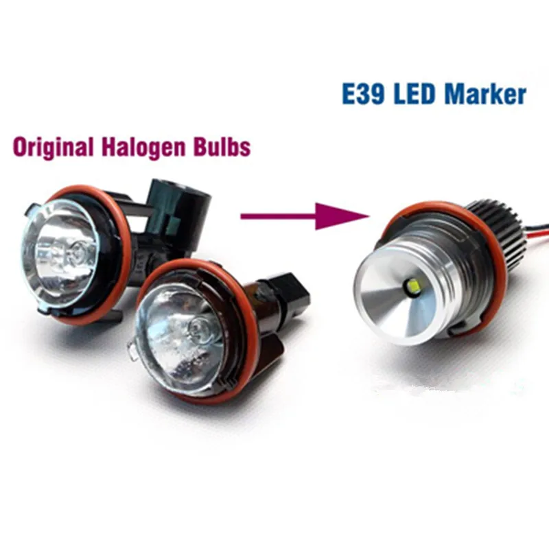 virtue Barber Borrow Car Light Accessories 45w E39 Led Angel Eyes Halo Ring Marker Bulbs For Bmw  1 5 6 7 Series E39 E53 E60 E63 E65 E66 - Buy Led Marker Angel Eyes Bulbs
