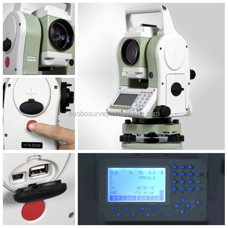 High Precision Measuring Instrument Total Station with Reflector