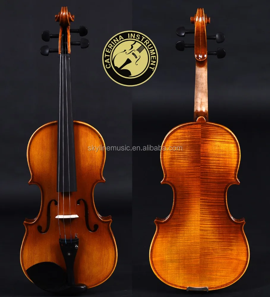 

VA-402 caterina handmade classical Series violins, solid flamed maple violin