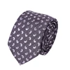 100% Polyester Microfiber Custom logo tie All-over logo with stripes