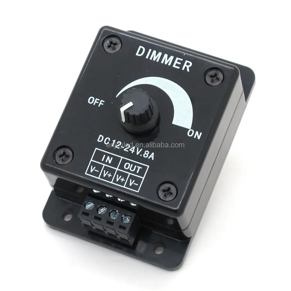 8a Single Color Knob Dimmer Led Dimmer 12v 24v 8aknob Led Dimmer Rotary ...