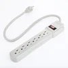 USA ETL certified power strip, portable 6 way extension cord socket