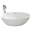 Chinese manufacturer oval shape plastic bathtub cheap seamless soaking tub