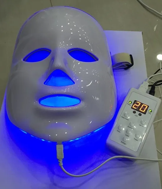 Fda Beauty Machine Led Light Therapy Face Mask 7 Colors Skin ...