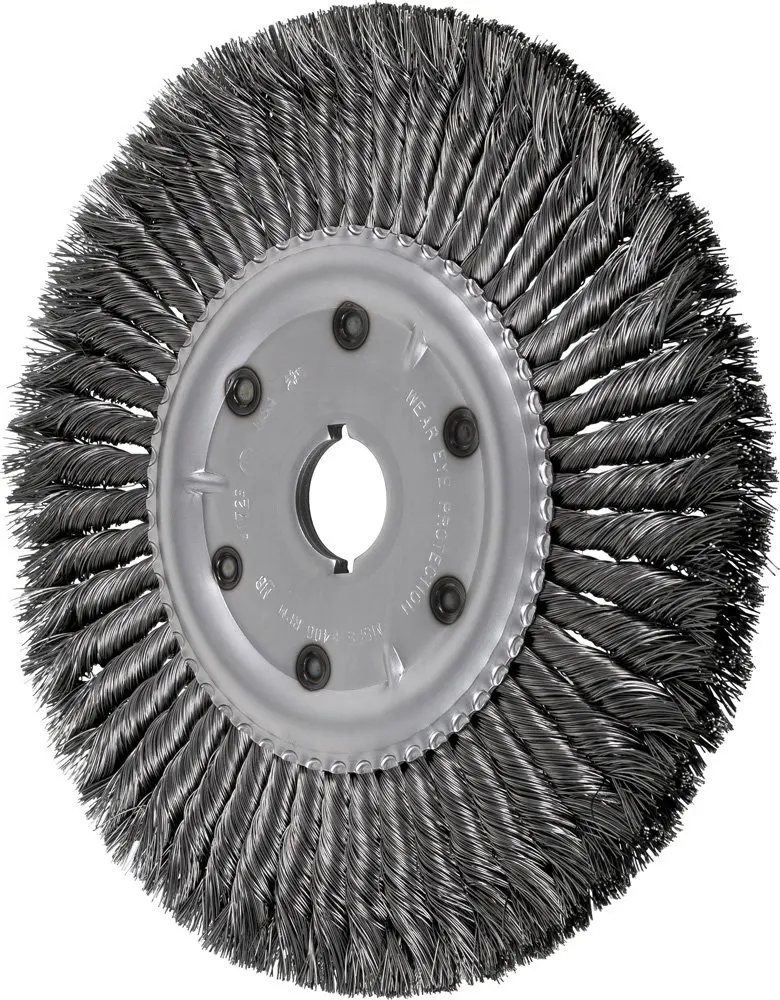 Pack of 5 Steel Wire Straight Wheel ?2/ 1//2 Arbor Hole Diameter-5//8