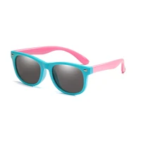 

Classic Unisex 2020 factory price new soft silicone flexible children glasses shades cool custom logo kids sunglasses polarized