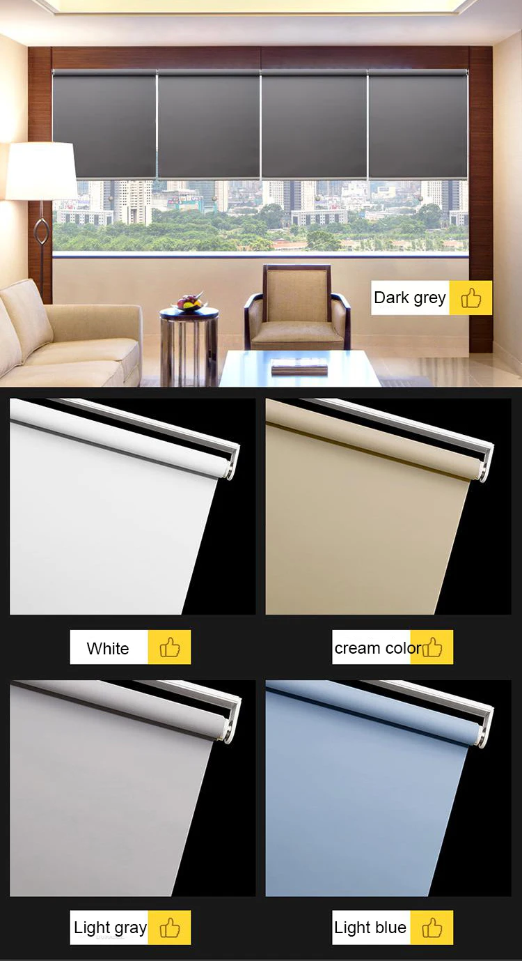 New Arrival Cordless Blackout Window Spring Roller Blinds With Child