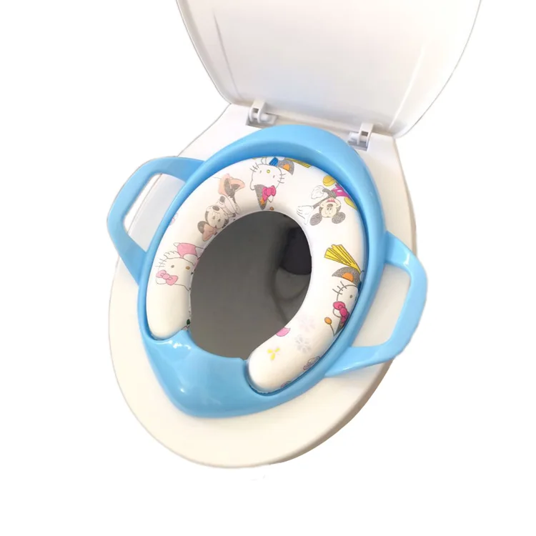 
kids training handle baby potty plastic toilet seat cover 