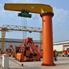 Workshop fixed slewing jib crane 3 ton with electric hoist