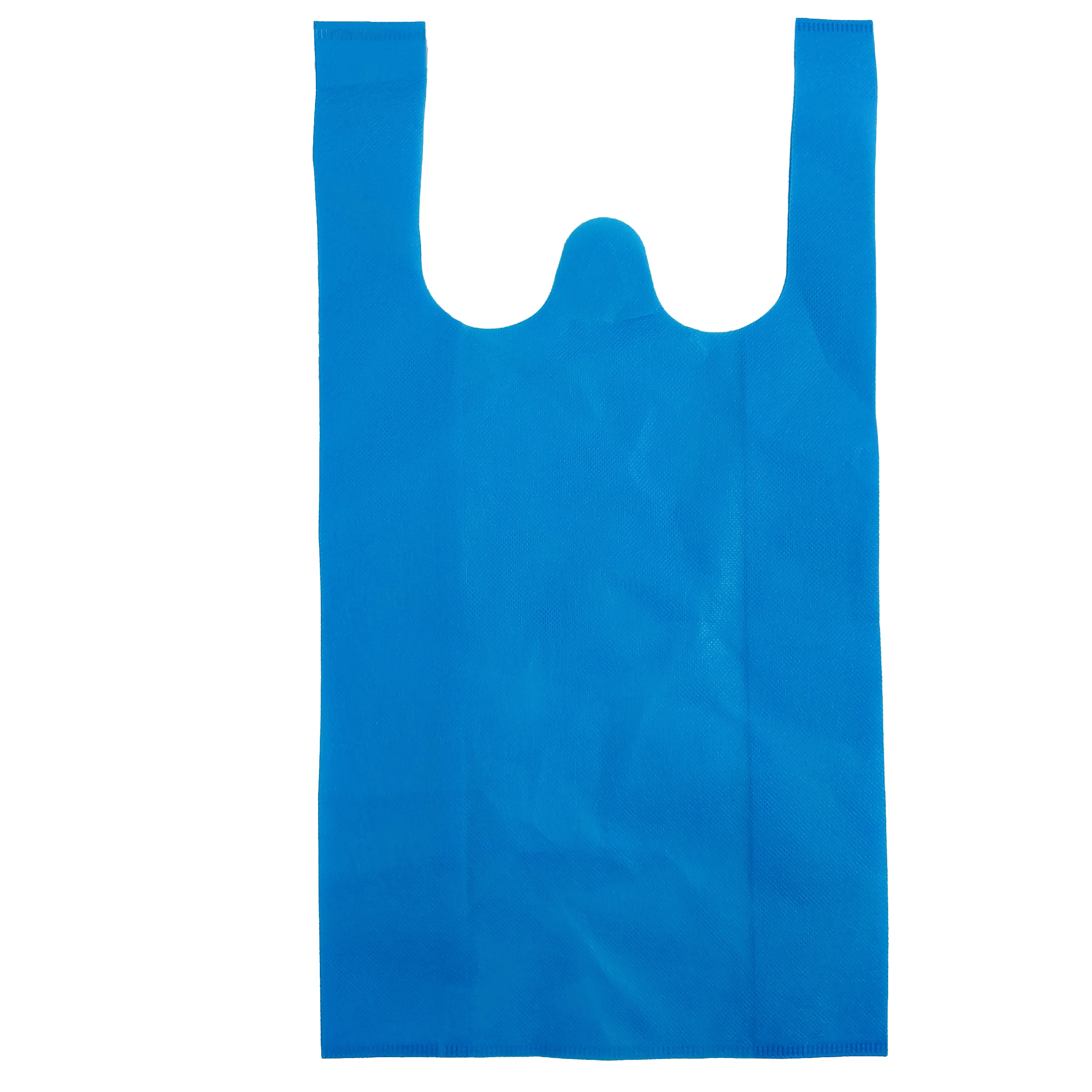 

Colorful T Shirt Nonwoven Bag For Food Take Out Carry Away with Handle, Full color range