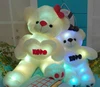 38cm LED Night Light Luminous Teddy Bear/ Cute Shining BearPlush Toys Baby Toys