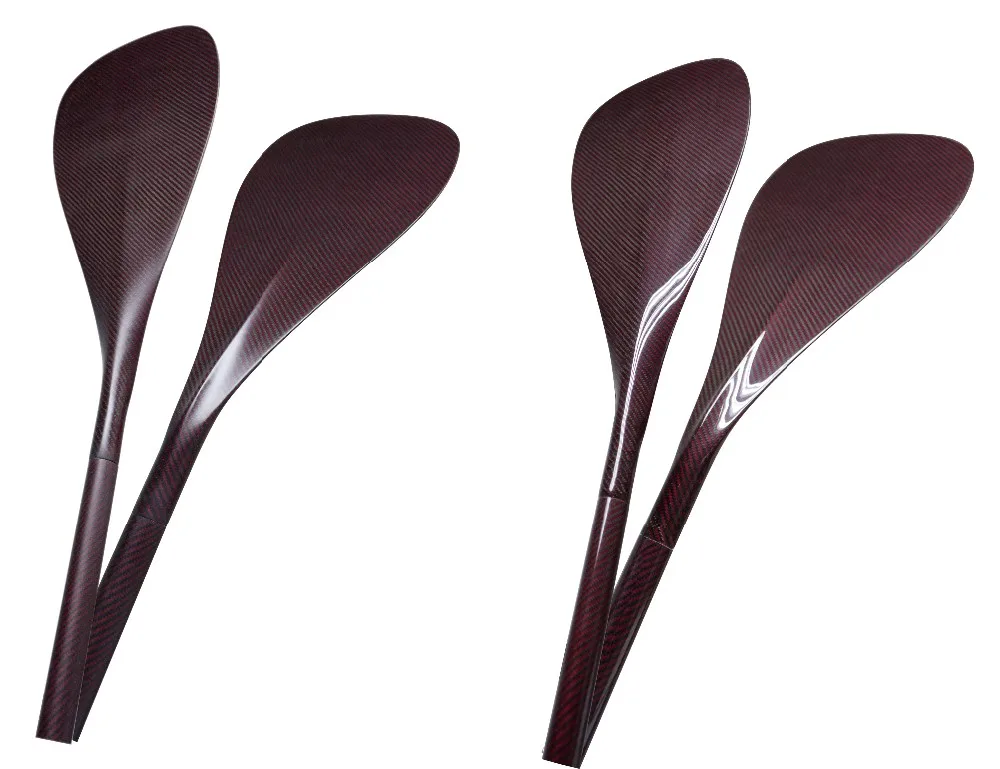 Red Kevlar Gloss Finish Carbon Outrigger Canoe Paddles Buy Kevlar