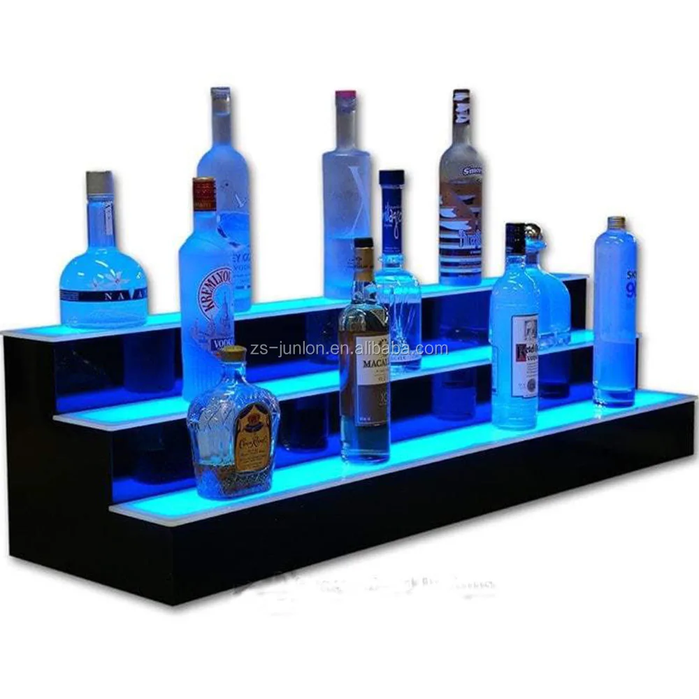 Custom Design Clear Acrylic Beer Display Led Liquor Bottle Glorifier ...