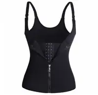 

Women's body with zipper abdomen court corset neoprene 3 layer patch wicking vest corset