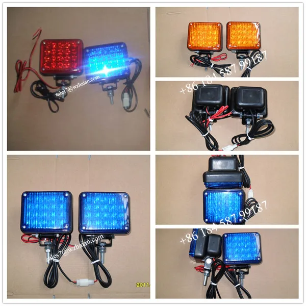 12V Red Green LED Driving Lights for Motor Bike