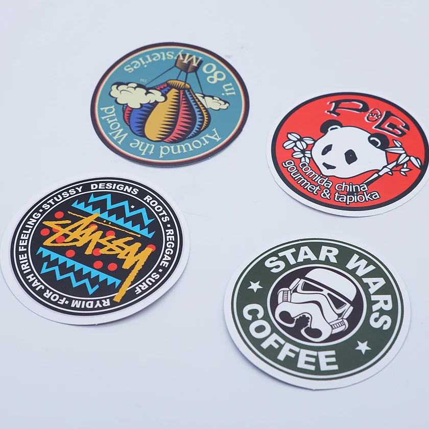 custom print colorful individual logo die cut stickers buy custom