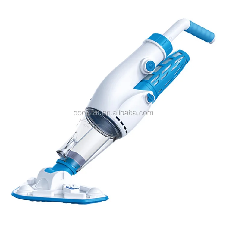 

Wholesale easy to use portable cordless rechargeable pond spa cleaning machine strong power pool electric suction vacuum cleaner, Blue with white