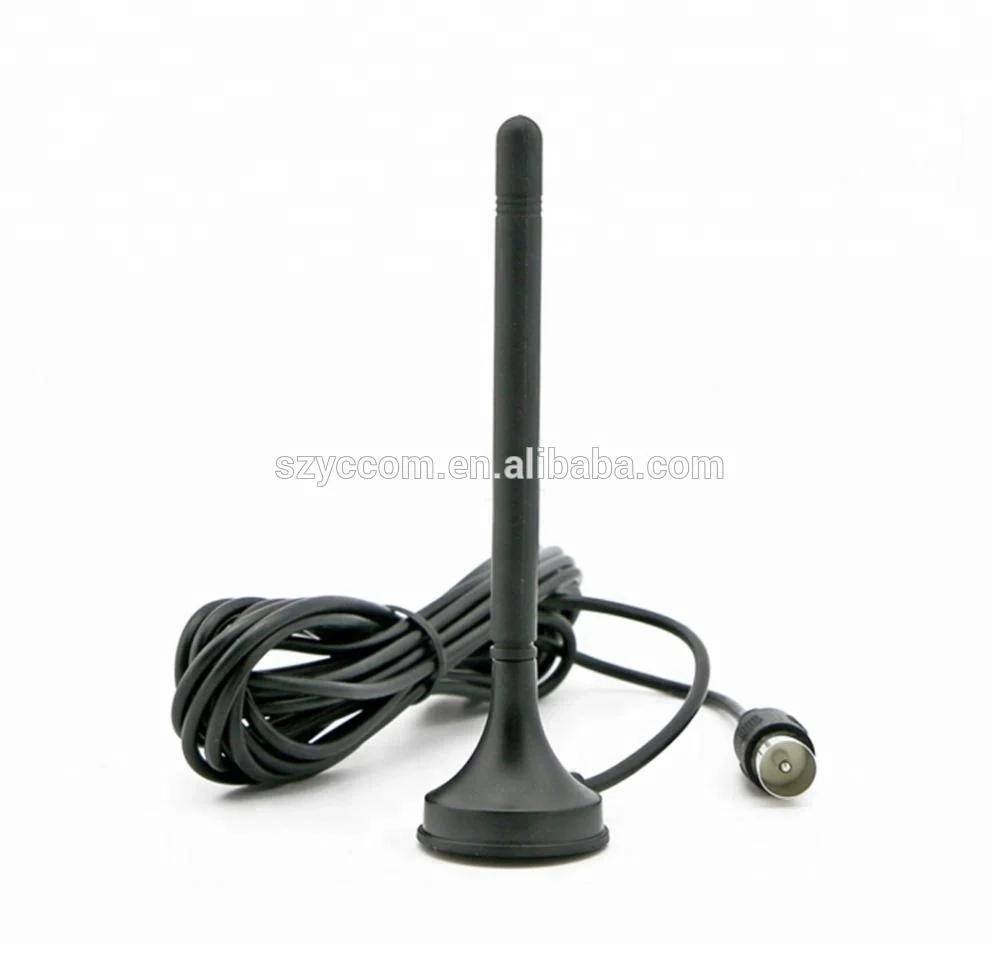 

Free sample VHF UHF hdtv digit antennas indoor Magnetic TV antenna, Black