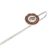 customized silver metal cross book marks bookmark logo