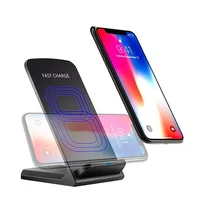 

2019 new arrivals wireless charger stand custom logo custom packaging 10w fast wireless charger stand for iPhone XR for Samsung