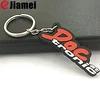manufacturer Custom soft rubber fancy alphabet numbered letters keyring