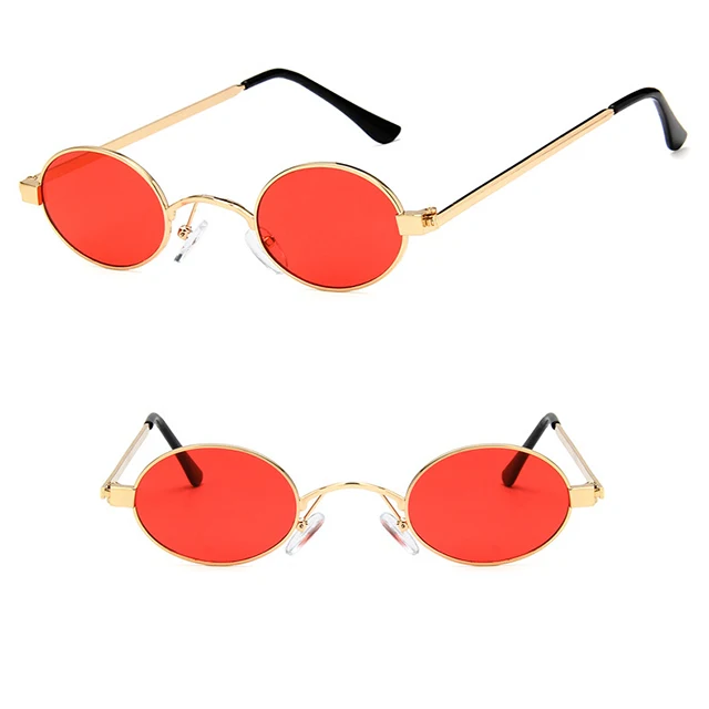

DLL3357 Retro Vintage Punk Fashion Oval Women Sun glasses
