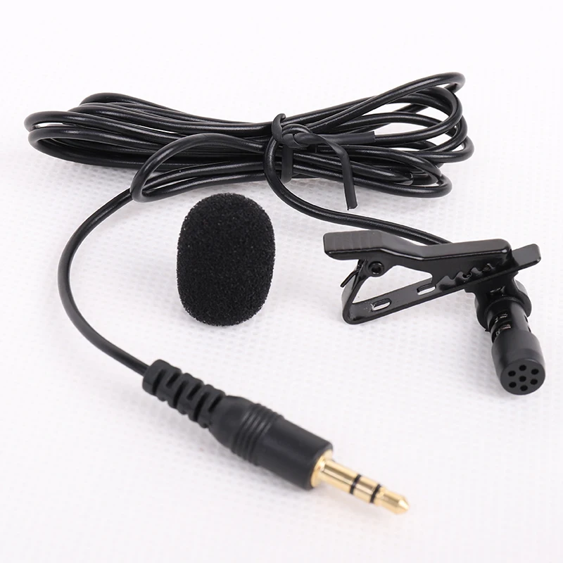 

BN130 Free Sample Professional mini collar lavalier lapel microphone tie clip microphone, Black