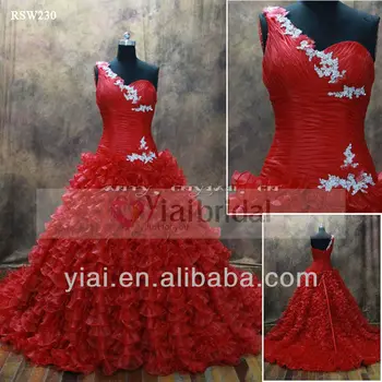 red christmas wedding dresses