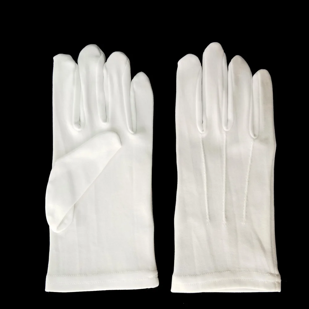 
white band ceremony nylon gloves 