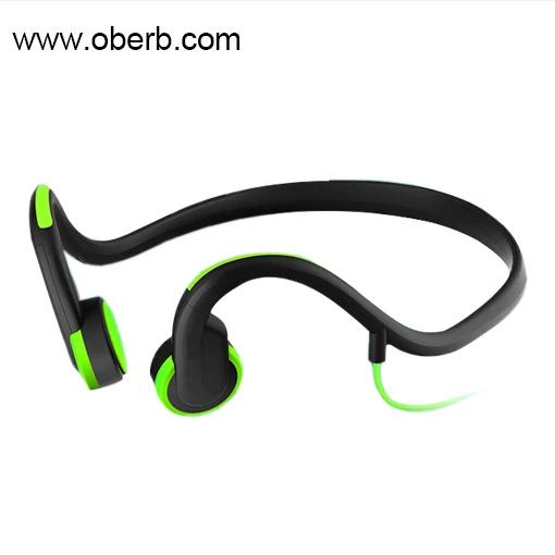 

Wire-controlled Bone Conduction Headphone Sports Headset Earphone for Phone/PC, Red, green,orange