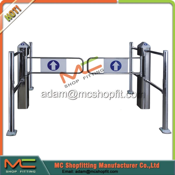 Single Side Mechanical Swing Gate/ Supermarket Barrier Buy Single